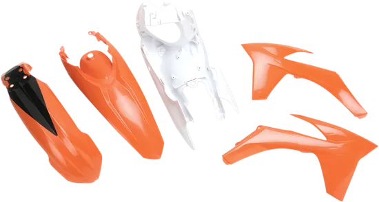 Acerbis Plastic Fender Body Kit Orange White Black