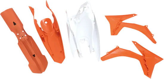 Acerbis Plastic Fender Body Kit Orange White Black