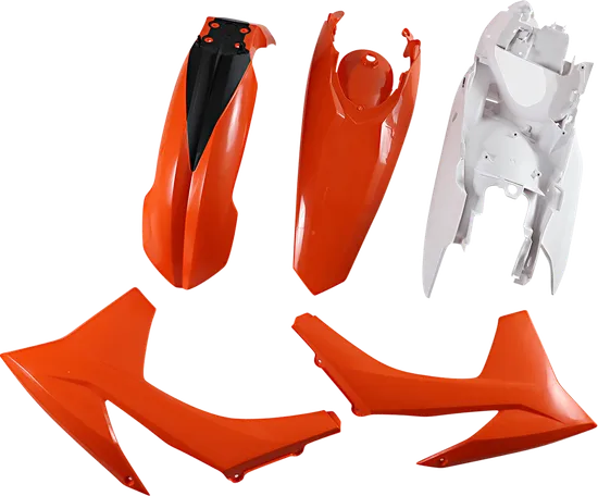 Acerbis Plastic Fender Body Kit Orange White Black