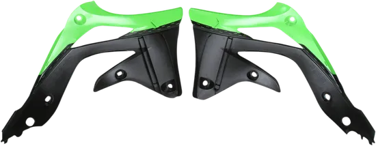 Acerbis Left Right Radiator Shrouds Green Black