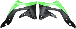 Acerbis Left Right Radiator Shrouds Green Black