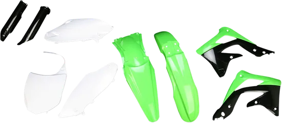 Acerbis Complete Plastic Fender Body Kit OE Green/White/Black