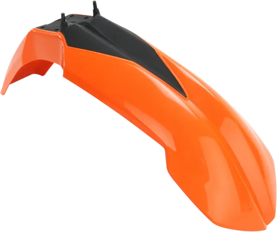 Acerbis Front Fender Black Orange