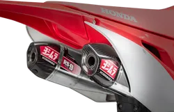 Yosh RS-9T Signature Dual Slip On SS Exhaust Pipe Honda CRF450R-RX