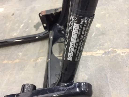 Main Frame Chassis CLN Ready To Go 1989 Harley Electra Glide Classic FLHTC 2416