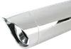 Cobra Chrome 4in Steel Scalloped Slip On Muffler