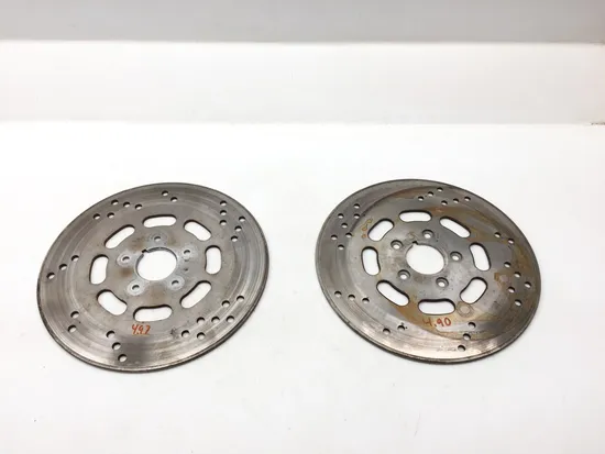 Left Right Front Brake Disc Rotors Set 89 Harley Electra Classic FLHTC 2416