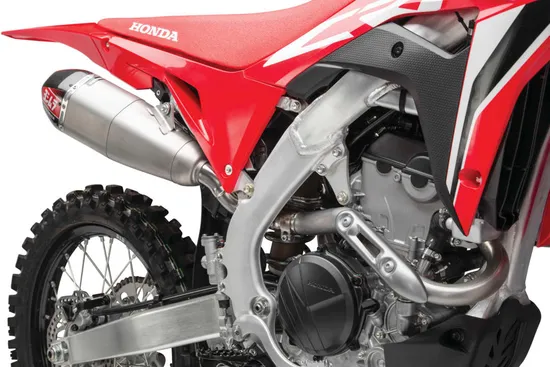 Yoshimura RS-9T Signature Dual Slip On SS Exhaust Pipe Honda CRF250R-RX