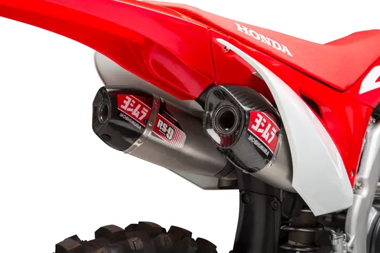 Yoshimura RS-9T Signature Dual Slip On SS Exhaust Pipe Honda CRF250R-RX