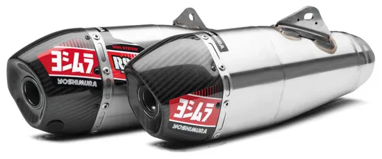 Yoshimura RS-9T Signature Dual Slip On SS Exhaust Pipe Honda CRF250R-RX