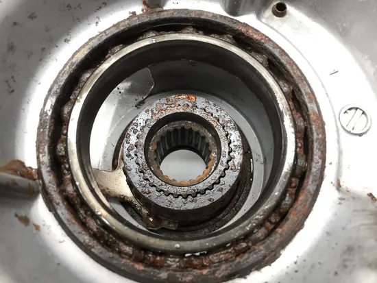 Front Diff Differential Ring Pinion 2003 Yamaha Grizzly 660 YFM660F 2448A PARTS