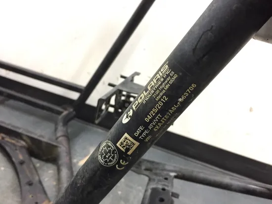 2012 Polaris RZR 900 XP Frame Chassis CLN Ready To Go 2449A x