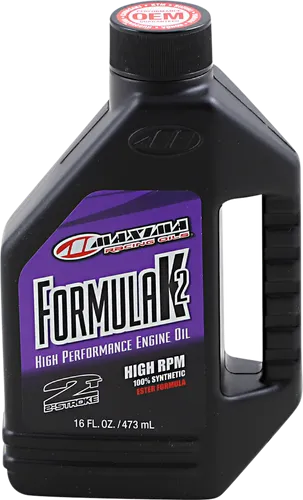 Maxima Formula K2 High RPM Synthetic Premix 2 Stroke Engine Motor Oil 16 fl oz