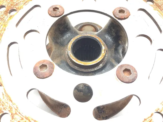 Front Wheel Hub with Rotor B 1998 Yamaha Grizzly 600 YFM600FWA 4x4 2447A PARTS