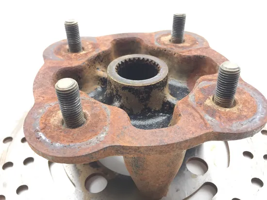 Front Wheel Hub with Rotor B 1998 Yamaha Grizzly 600 YFM600FWA 4x4 2447A PARTS