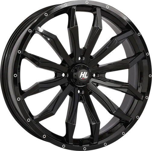 HL21 Front Rear Wheel Gloss Black 22x7 5/4.5 4+3 10mm