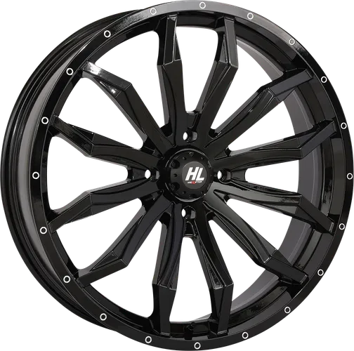HL21 Front Rear Wheel Gloss Black 22x7 4/156 4+3 10mm