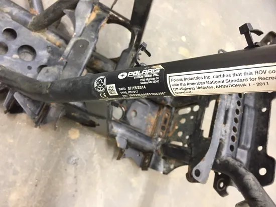 2015 Polaris RZR 1000 XP EPS Frame Chassis SLVG 2471A