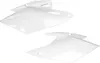 Acerbis Side Panel Number Plates White