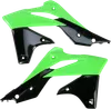 Acerbis Left Right Radiator Shrouds Green Black
