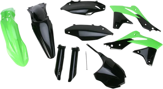 Acerbis Complete Plastic Fender Body Kit OE Green/Black