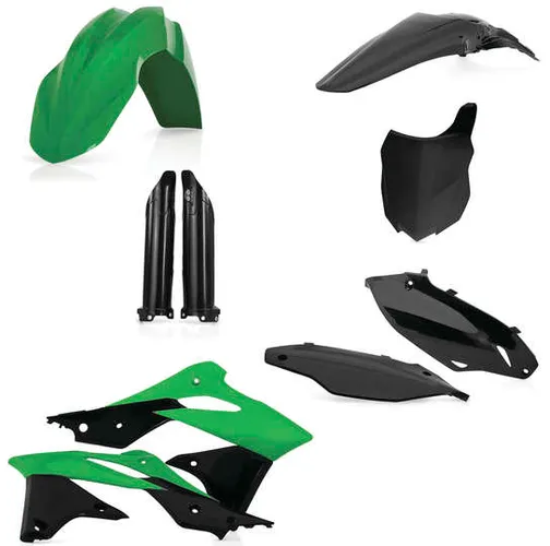 Acerbis Complete Plastic Fender Body Kit OE Green/Black