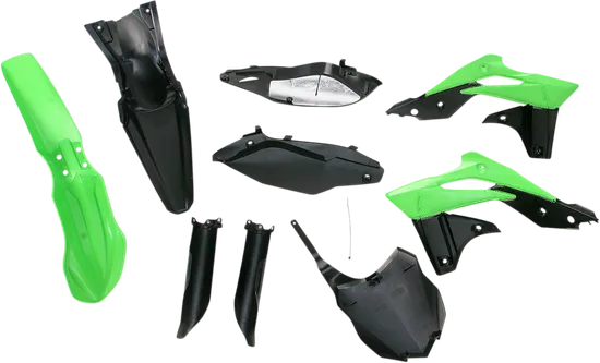 Acerbis Complete Plastic Fender Body Kit OE Green/Black