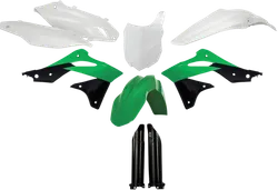 Acerbis Full Plastic Fender Body Kit OE White/Green/Black