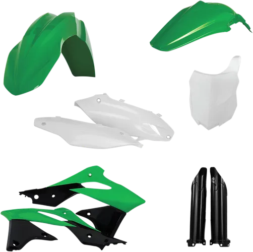 Acerbis Complete Plastic Fender Body Kit Green/White/Black