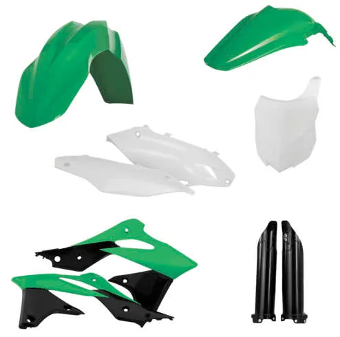 Acerbis Complete Plastic Fender Body Kit Green/White/Black