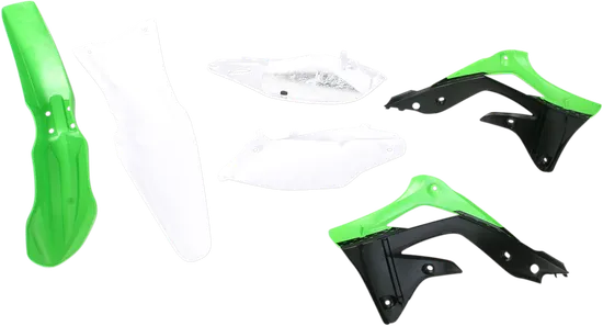 Acerbis Plastic Fender Body Kit Green White Black