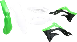Acerbis Plastic Fender Body Kit Green White Black