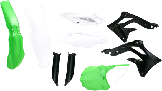 Acerbis Complete Plastic Fender Body Kit Green/White/Black