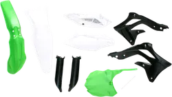 Acerbis Complete Plastic Fender Body Kit Green/White/Black