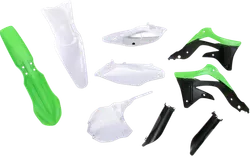 Acerbis Full Plastic Fender Body Kit Green/White/Black