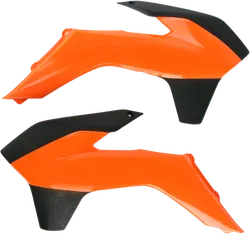 Acerbis Left Right Radiator Shrouds Orange Black