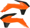 Acerbis Left Right Radiator Shrouds Orange Black