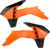 Acerbis Left Right Radiator Shrouds Orange Black