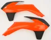 Acerbis Left Right Radiator Shrouds Orange Black OE 16
