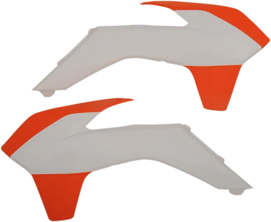 Acerbis Left Right Radiator Shrouds Orange White