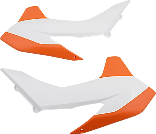 Acerbis Left Right Radiator Shrouds Orange White