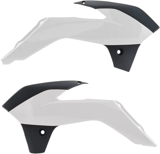 Acerbis Left Right Radiator Shrouds White Black