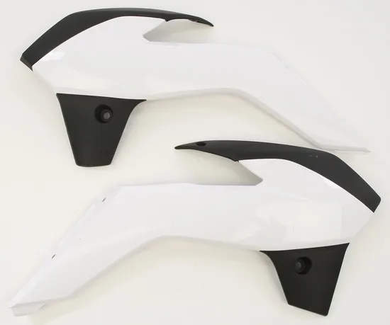 Acerbis Left Right Radiator Shrouds White Black