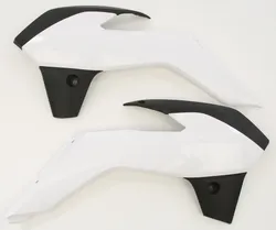 Acerbis Left Right Radiator Shrouds White Black