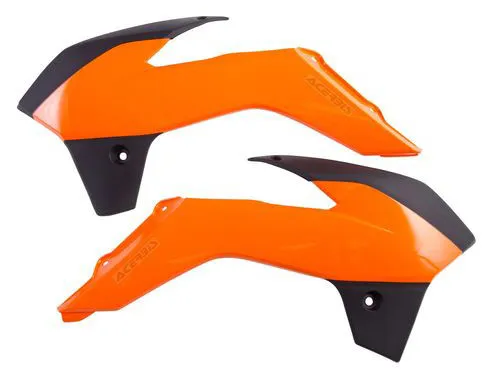 Acerbis Left Right Radiator Shrouds Orange Black