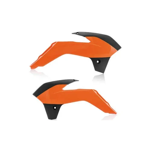 Acerbis Left Right Radiator Shrouds Orange Black 4