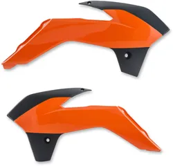 Acerbis Left Right Radiator Shrouds Orange Black