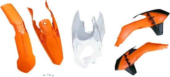 Acerbis Plastic Fender Body Kit Orange White Black