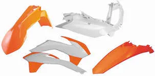 Acerbis Plastic Fender Body Kit Orange White