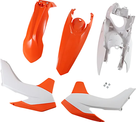Acerbis Plastic Fender Body Kit Orange White